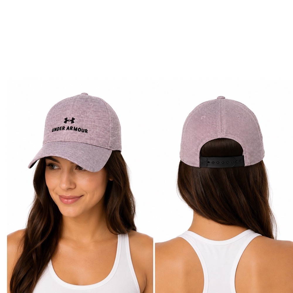 Under Armour Baseball Cap Light Purple Heathered Logo Hat OSFA Athleisure 105-02